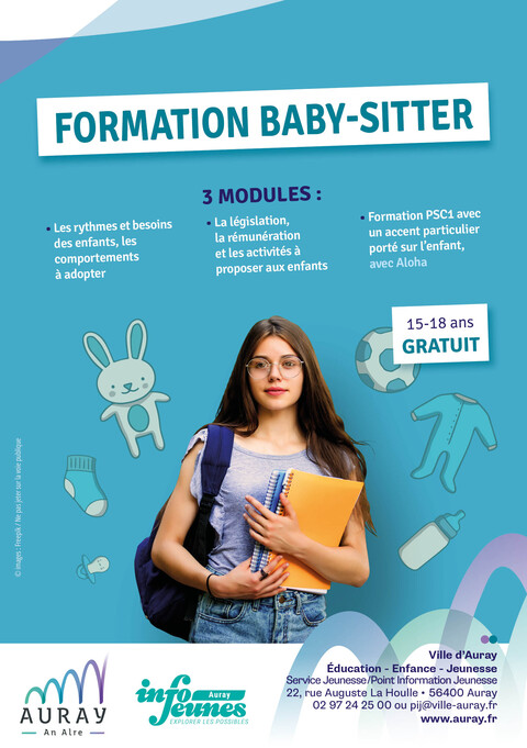 VISUEL AFFICHE FORMATION BABY SITTER PIJ