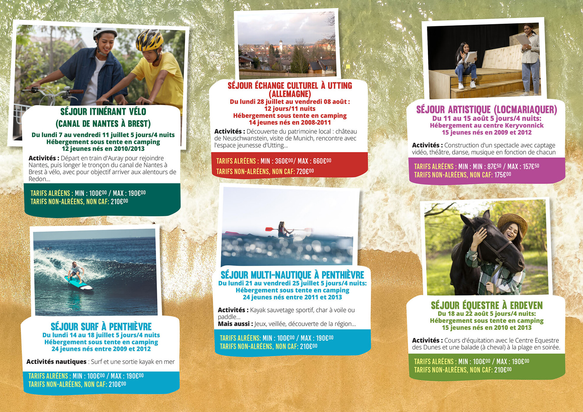 programme séjours été 2025 programme séjours été 2025