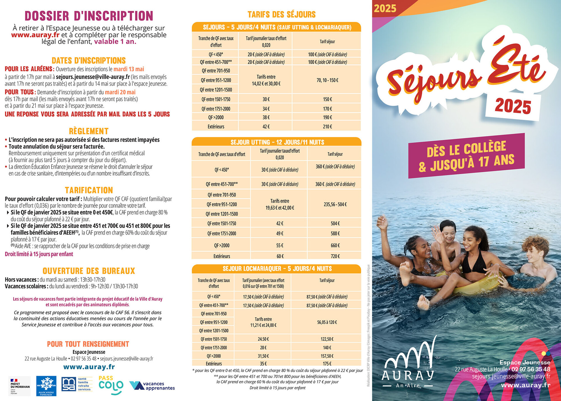 séjours été 2025 informations séjours été 2025 informations
