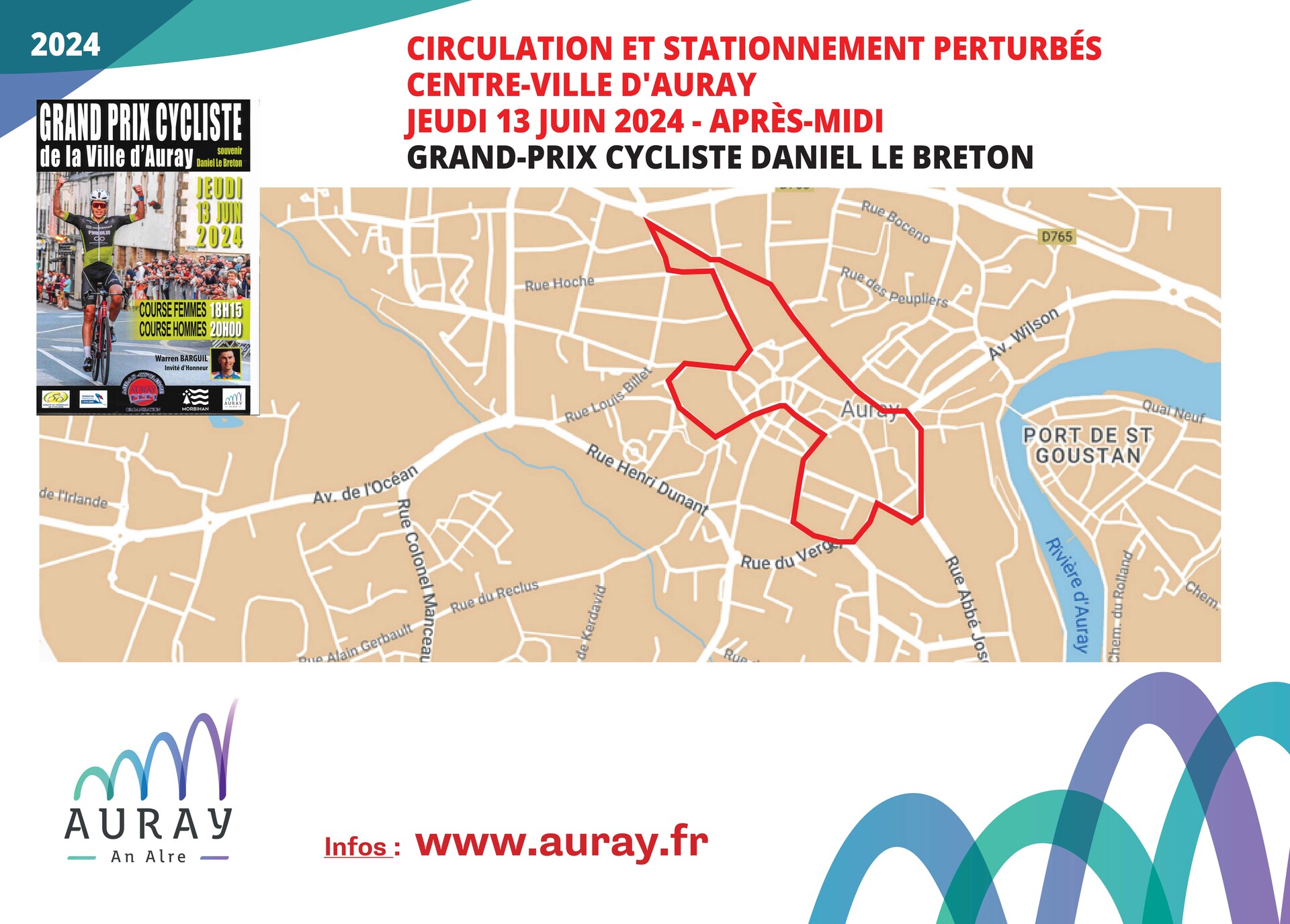 Circuit emprunté par les cyclistes Circuit emprunté par les cyclistes