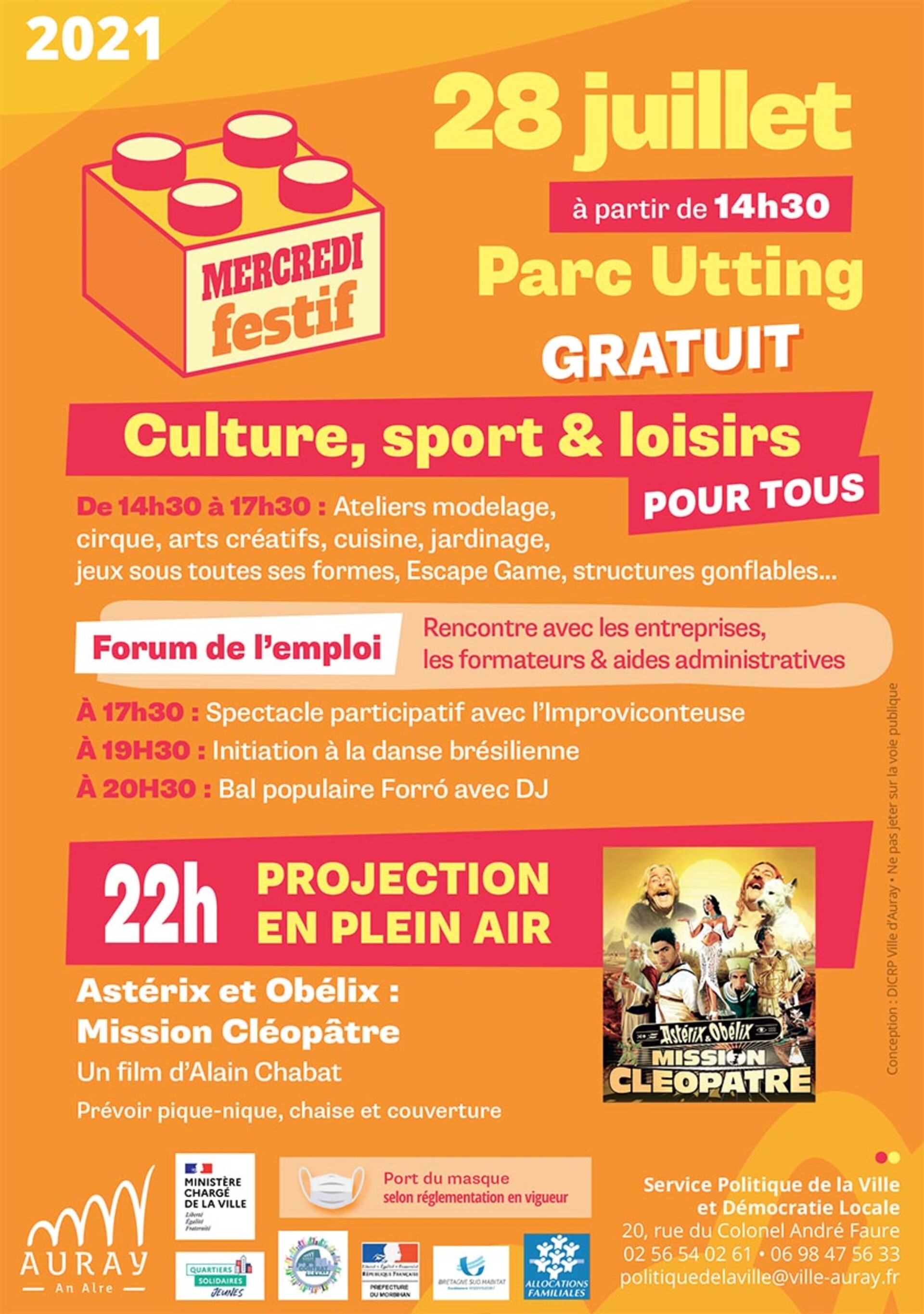 Auary : Affiche Mercredi festif Auary : Affiche Mercredi festif