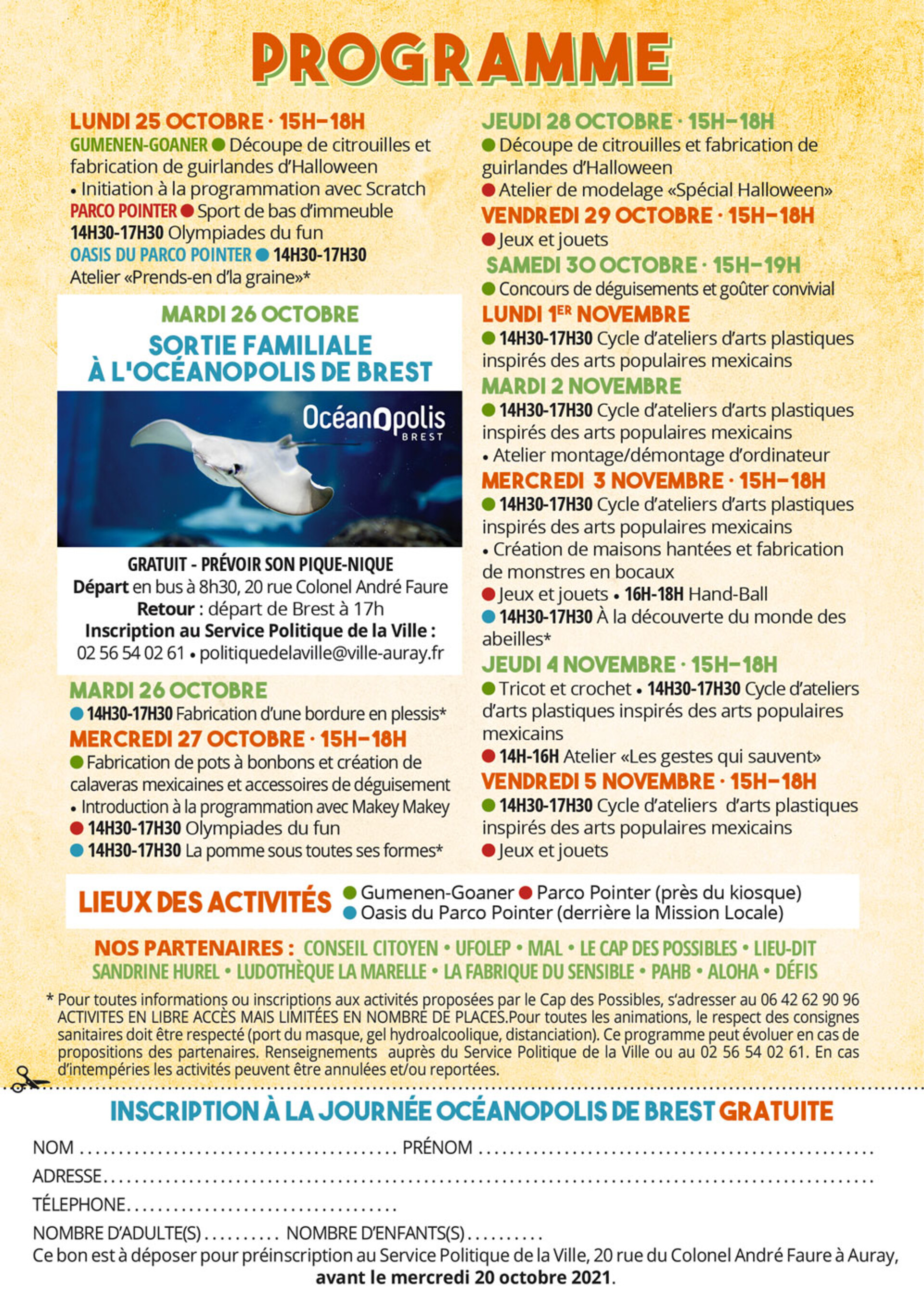 Programme Quartiers d'automne Programme Quartiers d'automne
