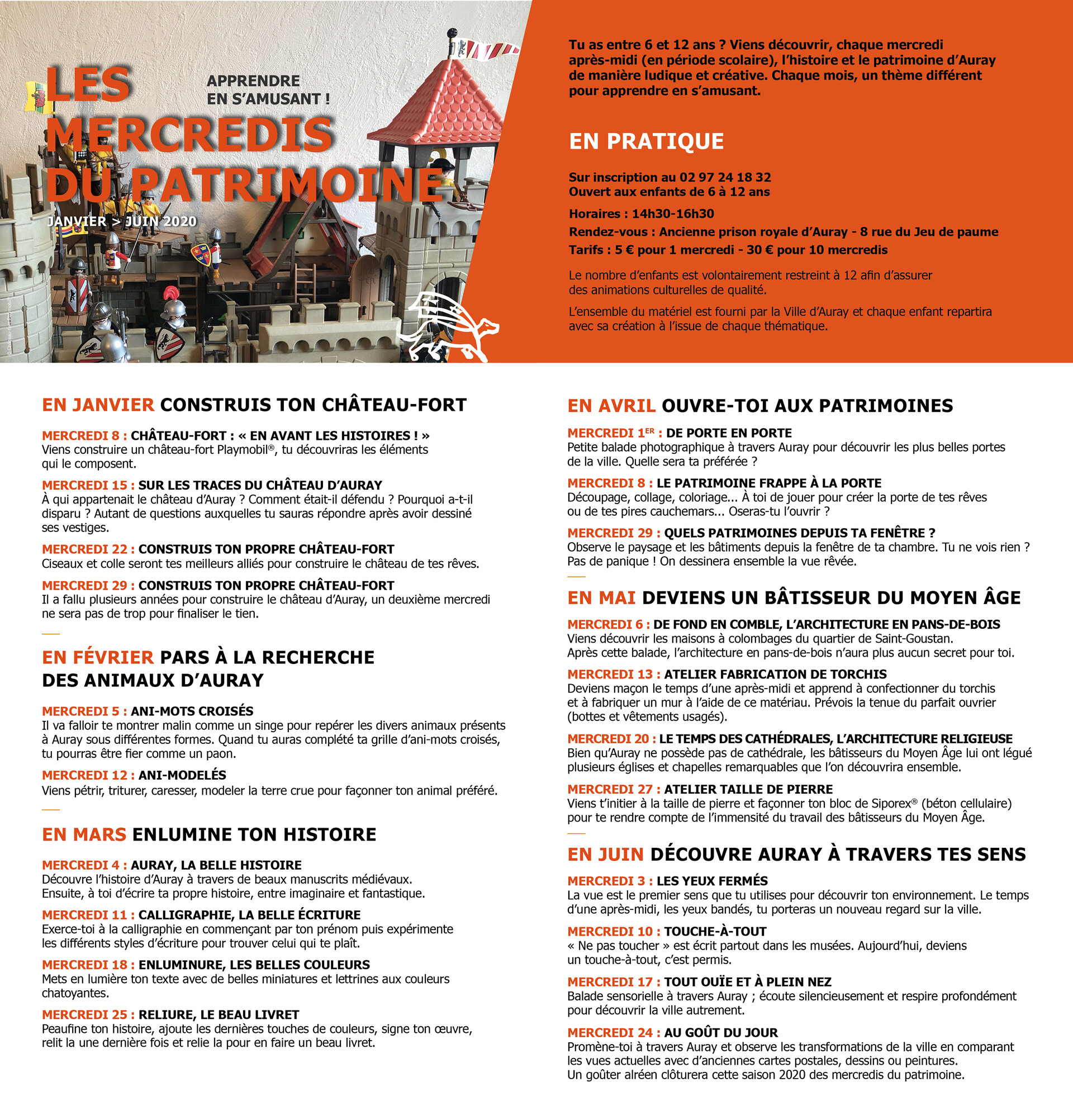 Les mercredis du patrimoine Les mercredis du patrimoine
