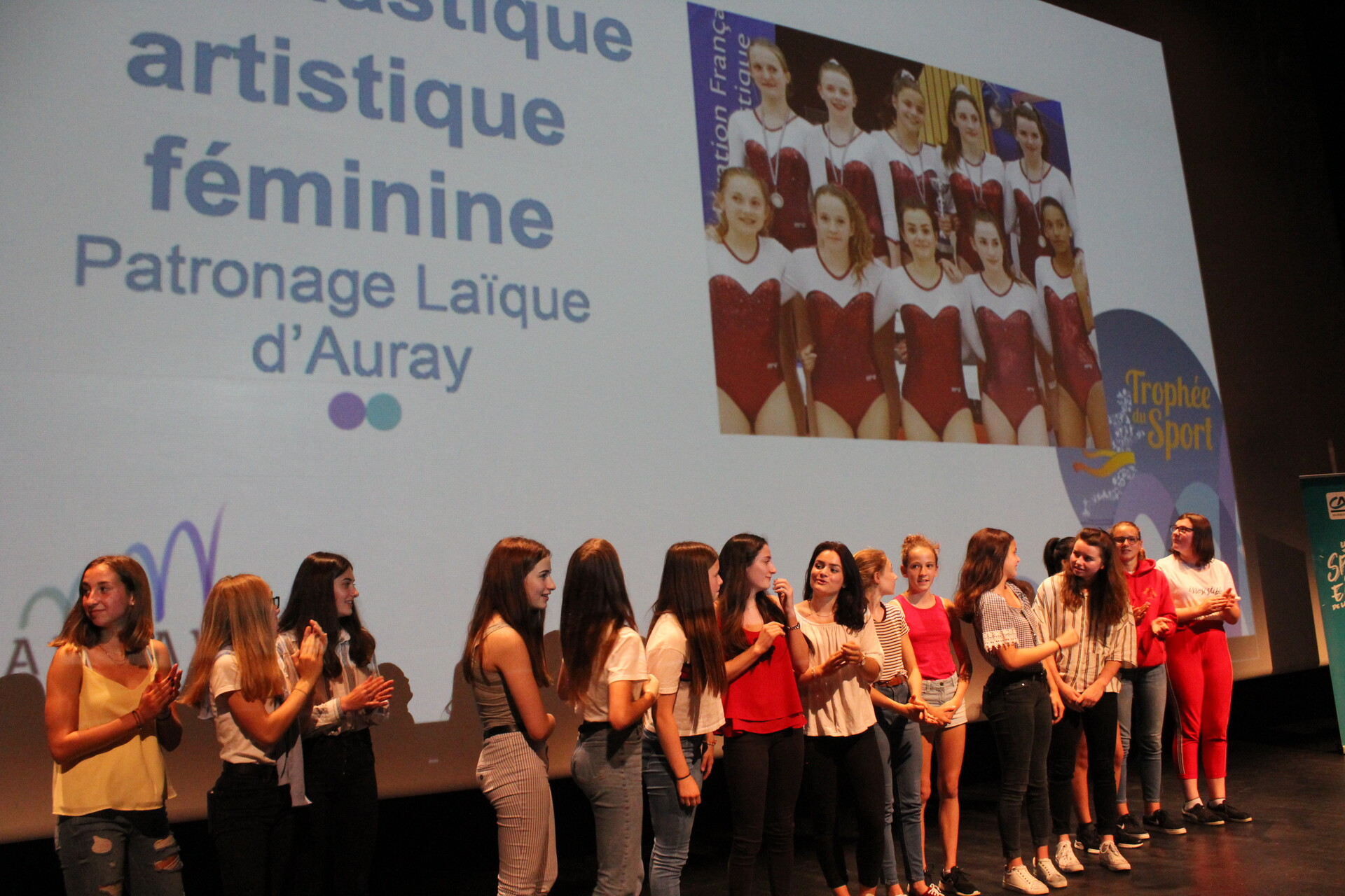 A la cérémonie des Trophées du sport A la cérémonie des Trophées du sport
