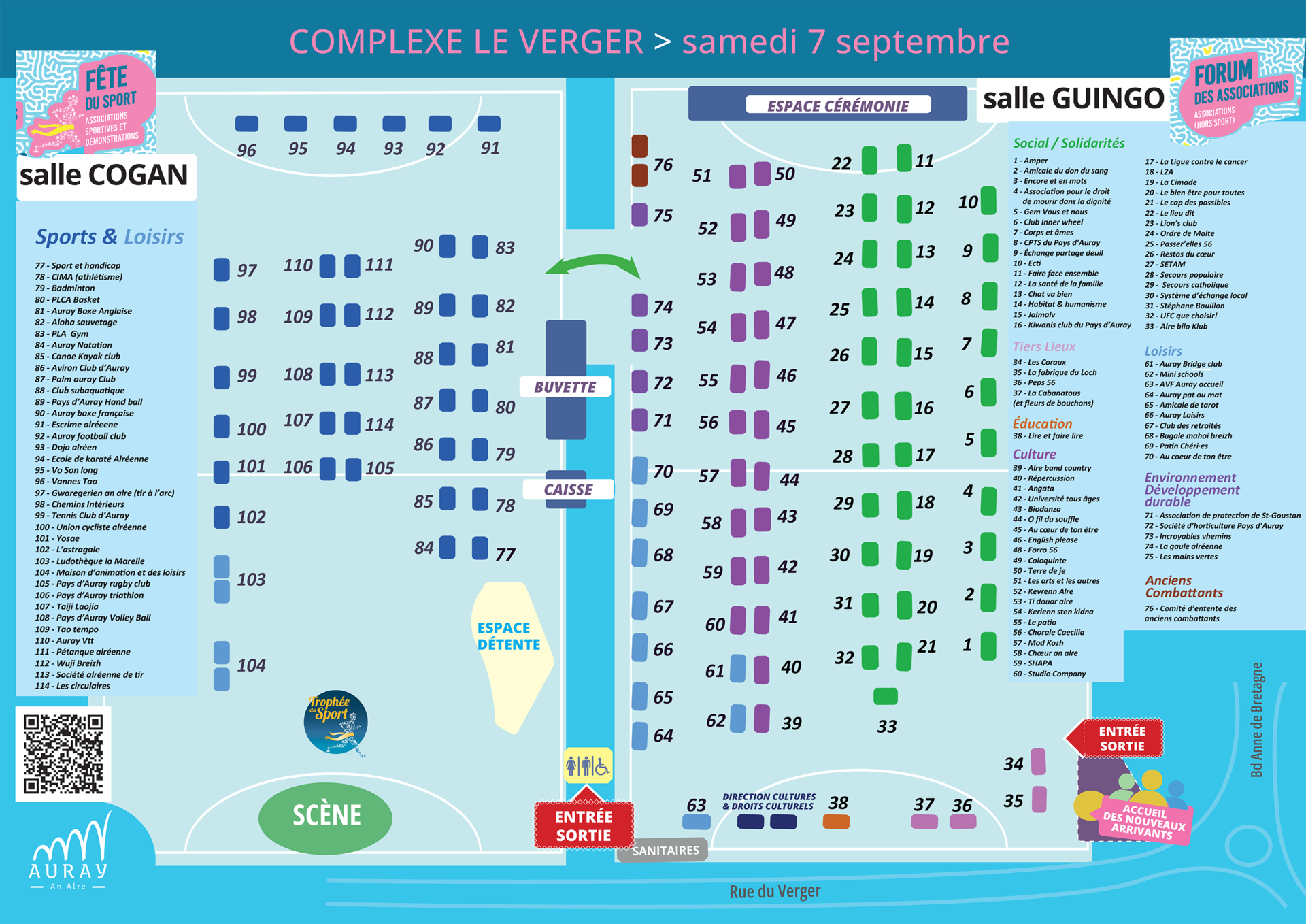 Plan Complexe Le Verge_Auray fête ses associations 2024 Plan Complexe Le Verge_Auray fête ses associations 2024